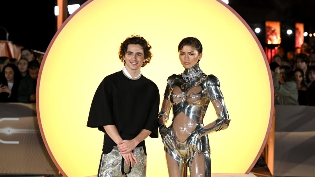 Timothée Chalamet and Zendaya's Cinépolis ad for 'Dune: Part 2' is strangely horny