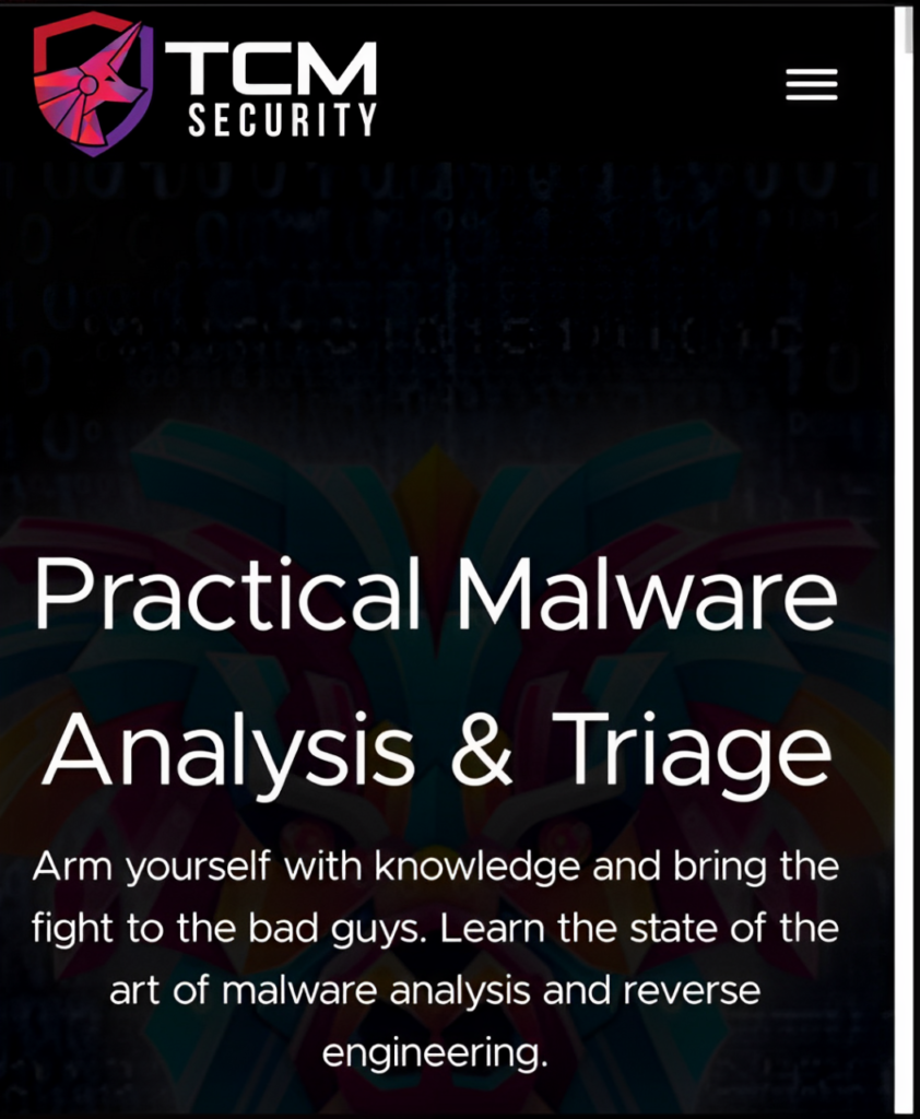 Tcm Security Practical Malware Analysis & Triage